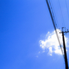 空と雲と電柱