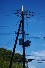 電柱と空