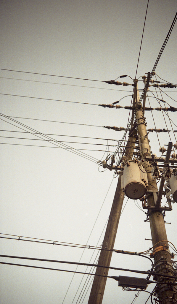 電柱と電線