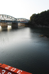 木曽川と屋形船