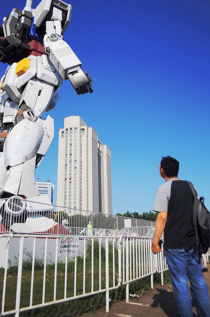 若薄毛とお台場ガンダム