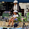 親子で休憩中。