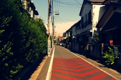 夏の通学路