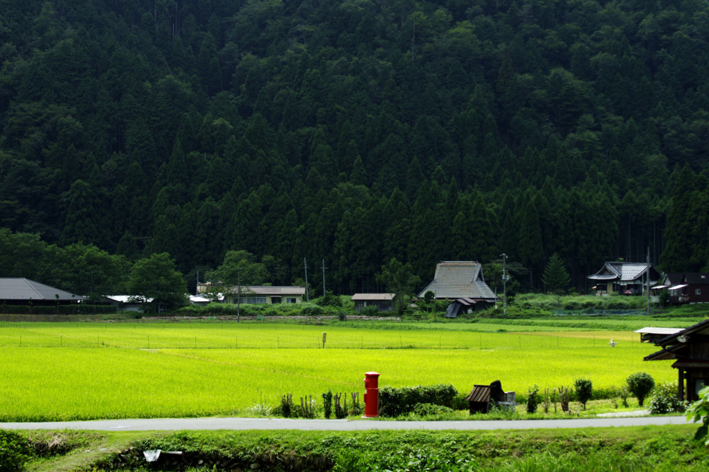 ポストのある風景