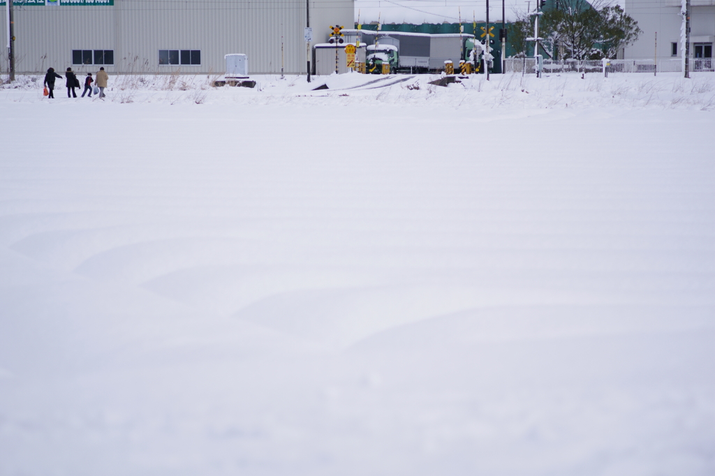 昨日とは別世界だ・・・
