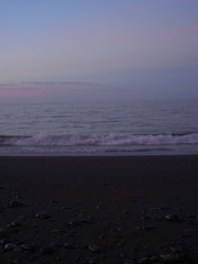明け方の海にて2