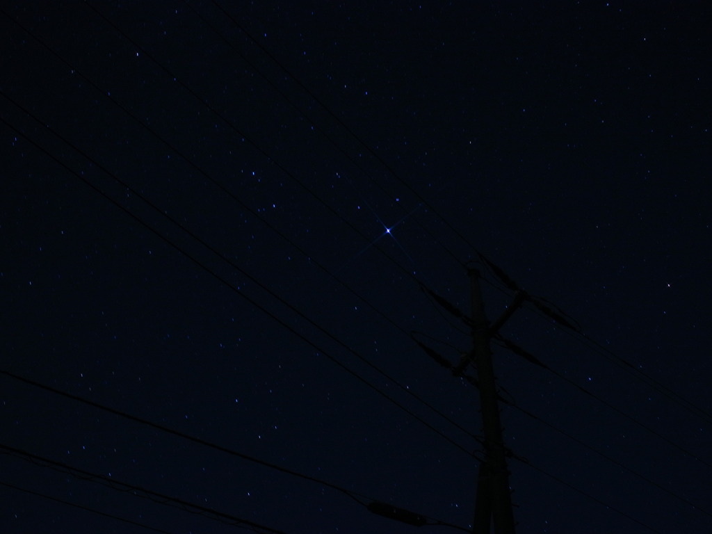 夜空を初撮影