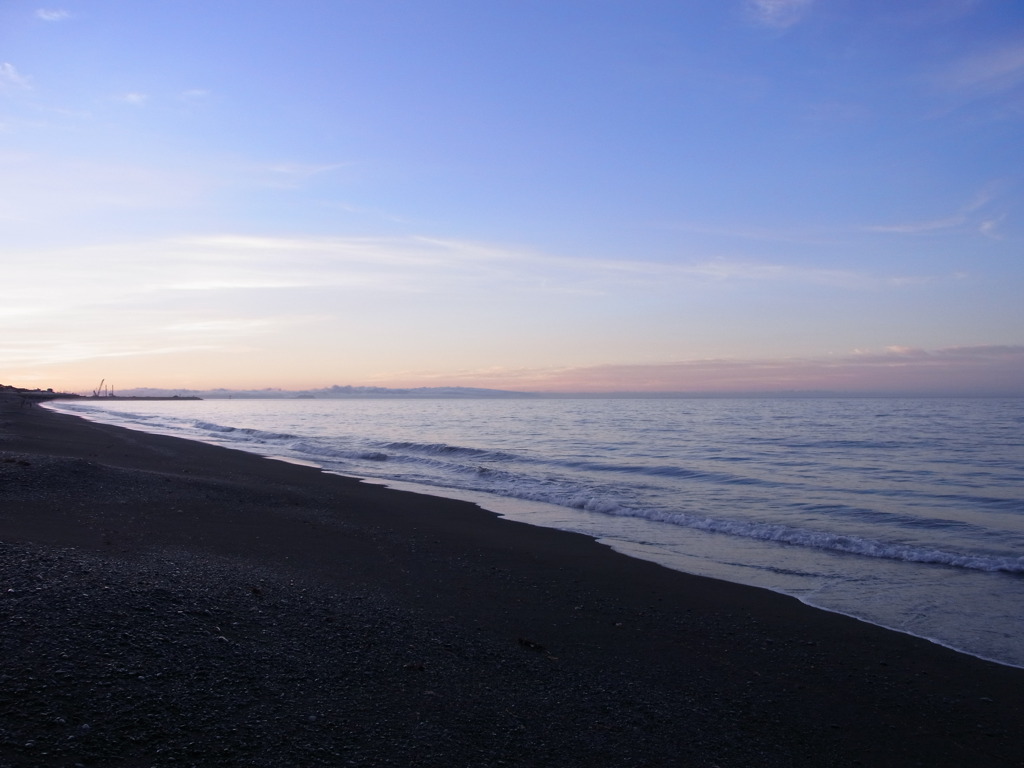 明け方の海にて4