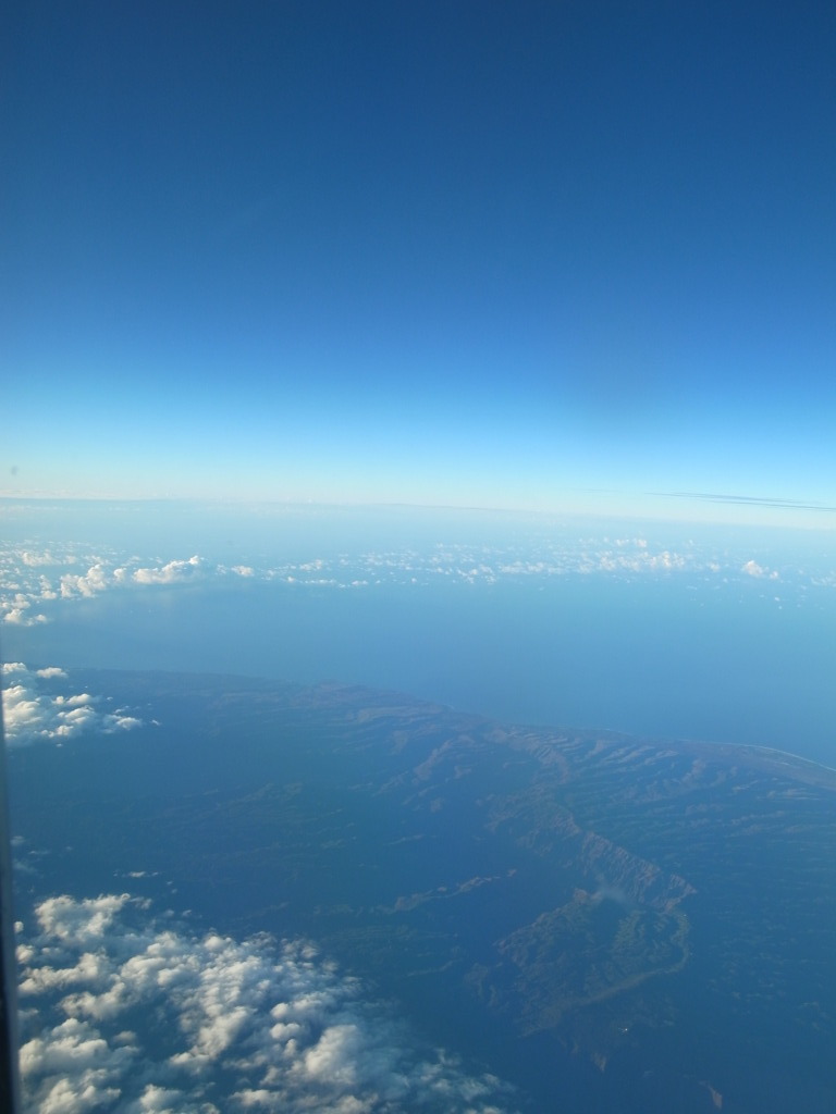 ハワイ上空から