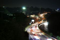 夜の中央高速