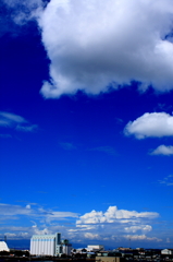 遠くの雲と近くの雲