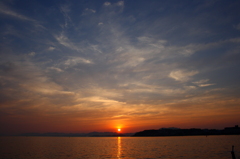 夕日