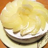 白桃のショートケーキ