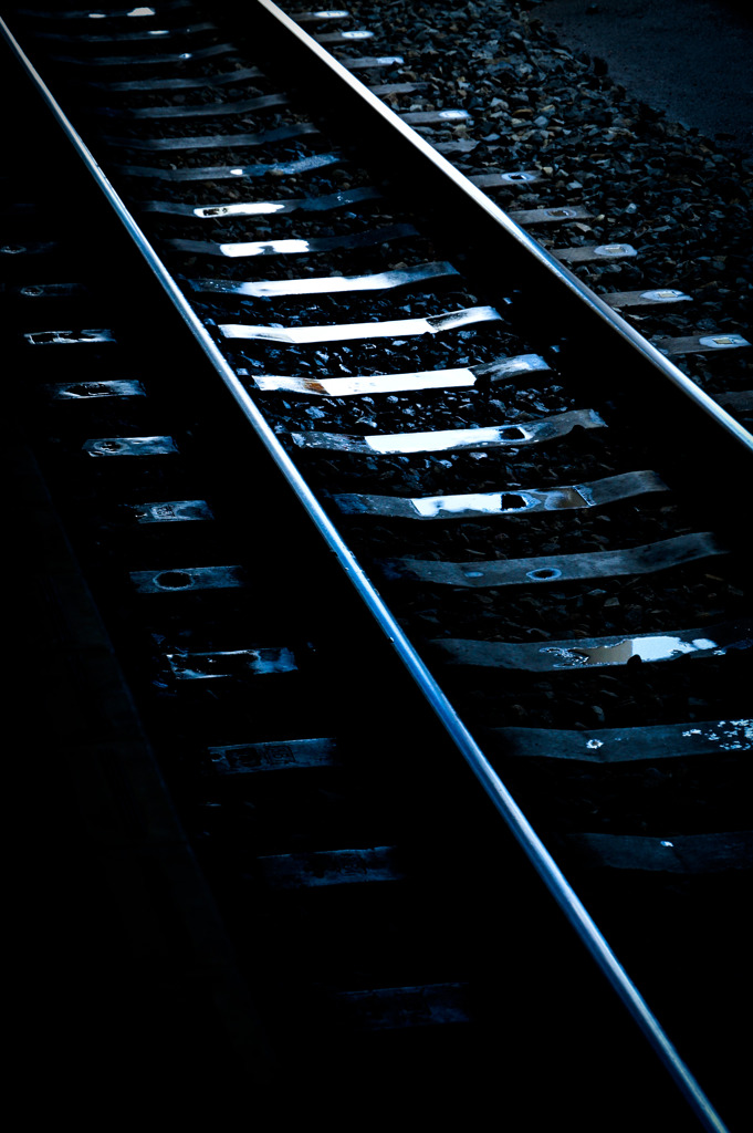 Melted Snow on The Rails