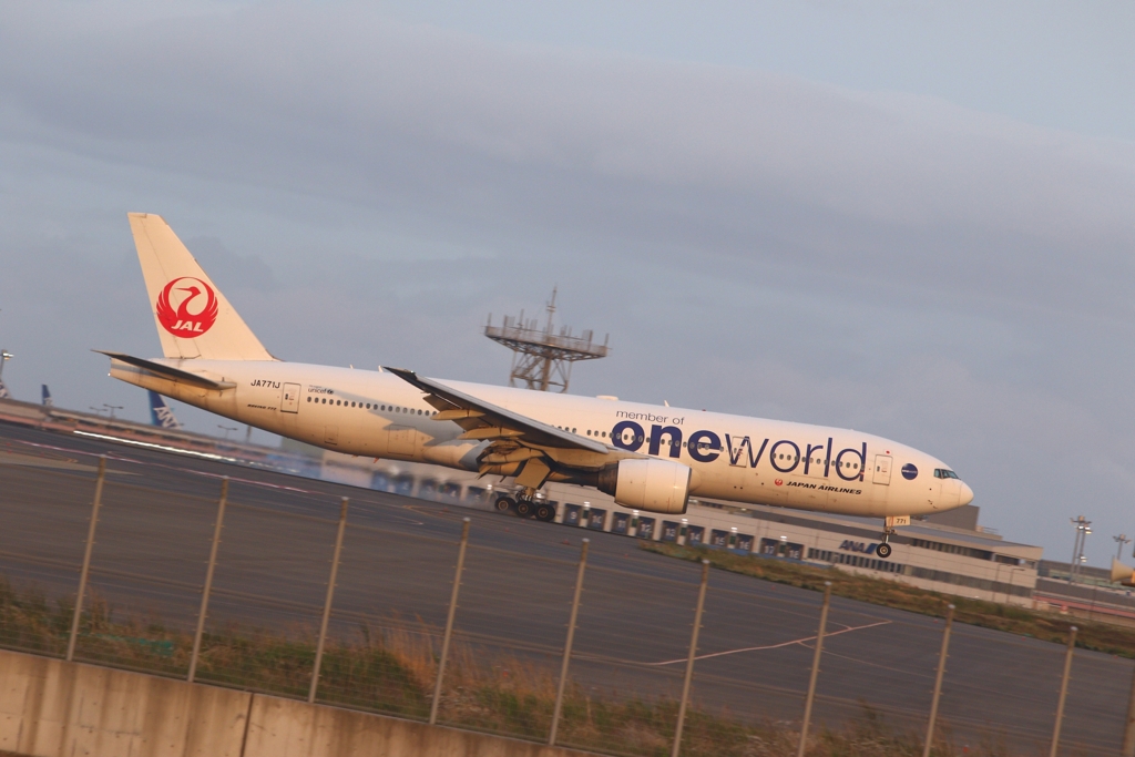 飛行機が着陸する瞬間のタイヤスモークを撮ってみたかった