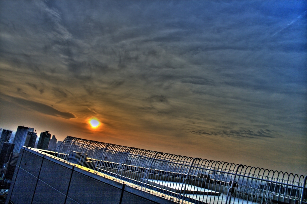 夕焼け　HDR