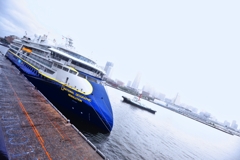 雨の横浜