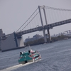 まだ浮いてない水中翼船