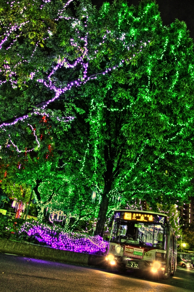 三鷹駅前イルミネーション　HDR
