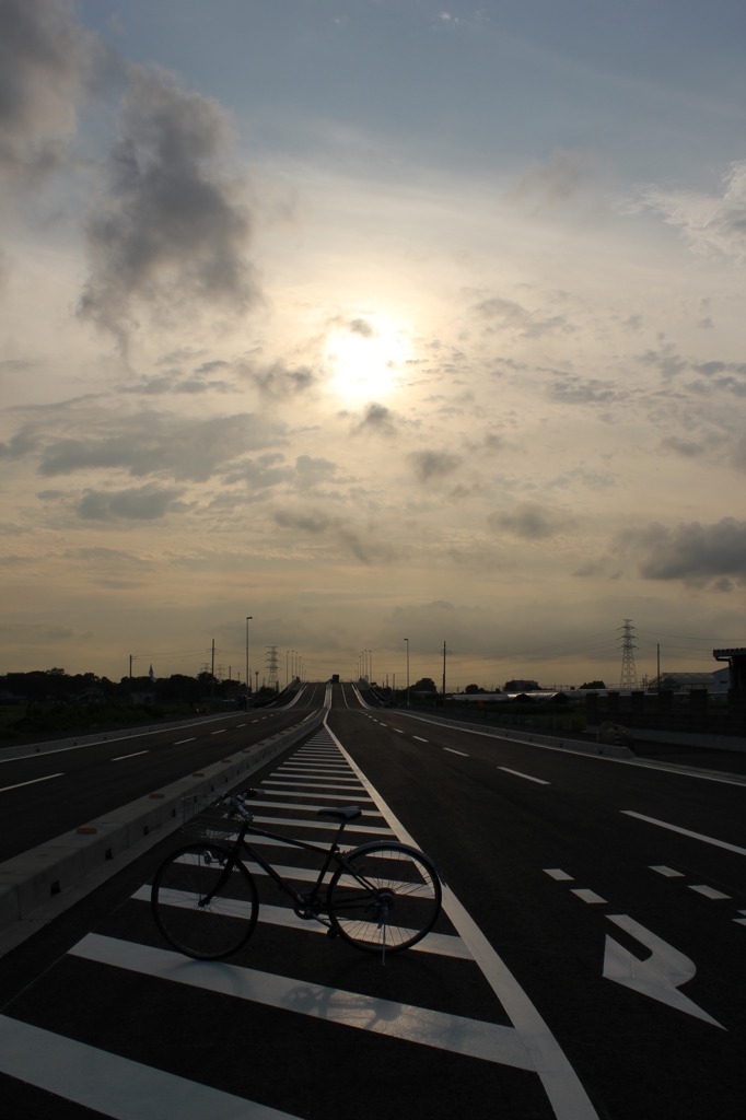 未開通道路。