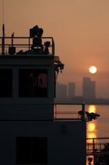 setting sun