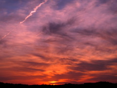 燃え上がる空