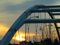 夕日と橋シリーズ