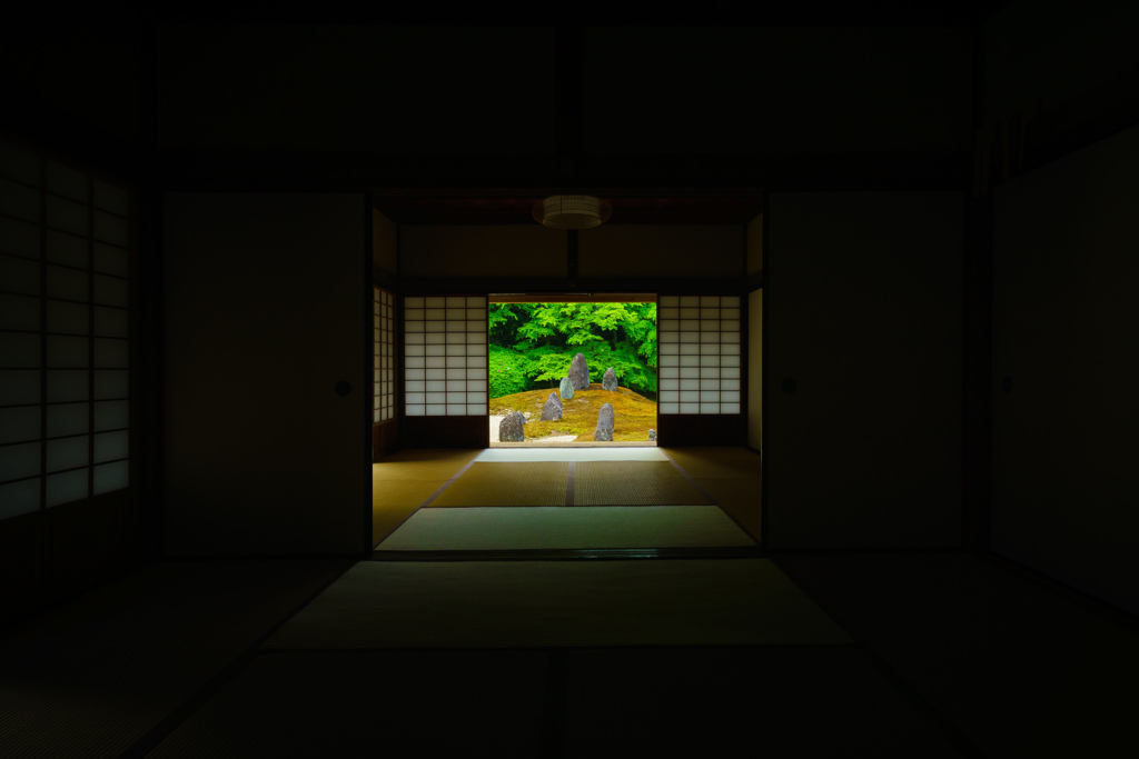新緑の庭園