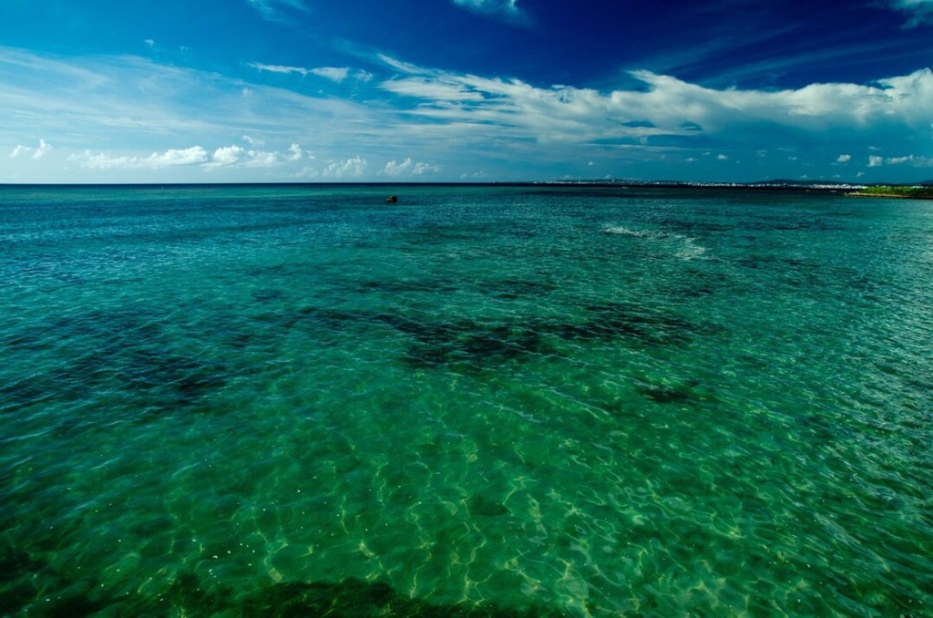 広がる海