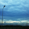 風が強い日の雲