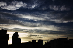田町　夕方