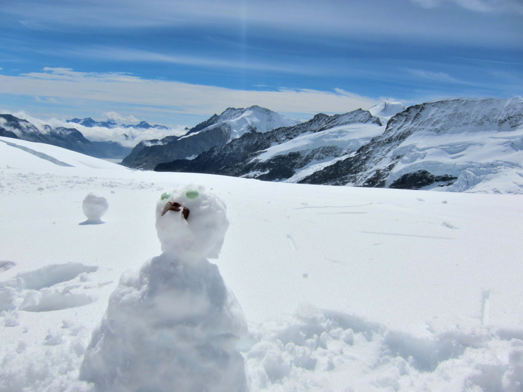 Jungfraujoch_雪だるま