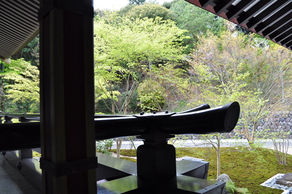 法多山・本殿裏。