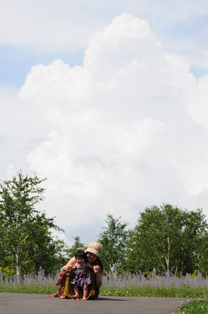 Towering cloud in summer