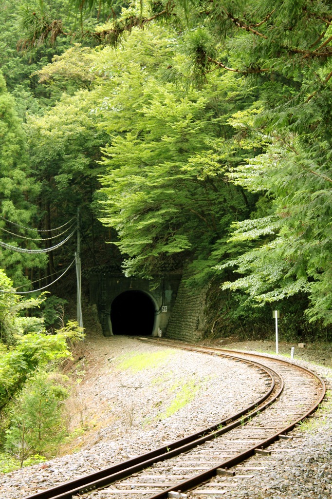 接岨峡温泉駅前トンネル