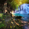 Deep forest waterfall in Thailand