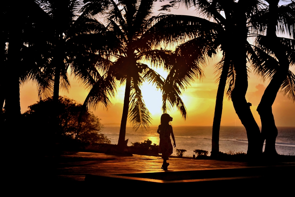 夕焼けのpalme beach