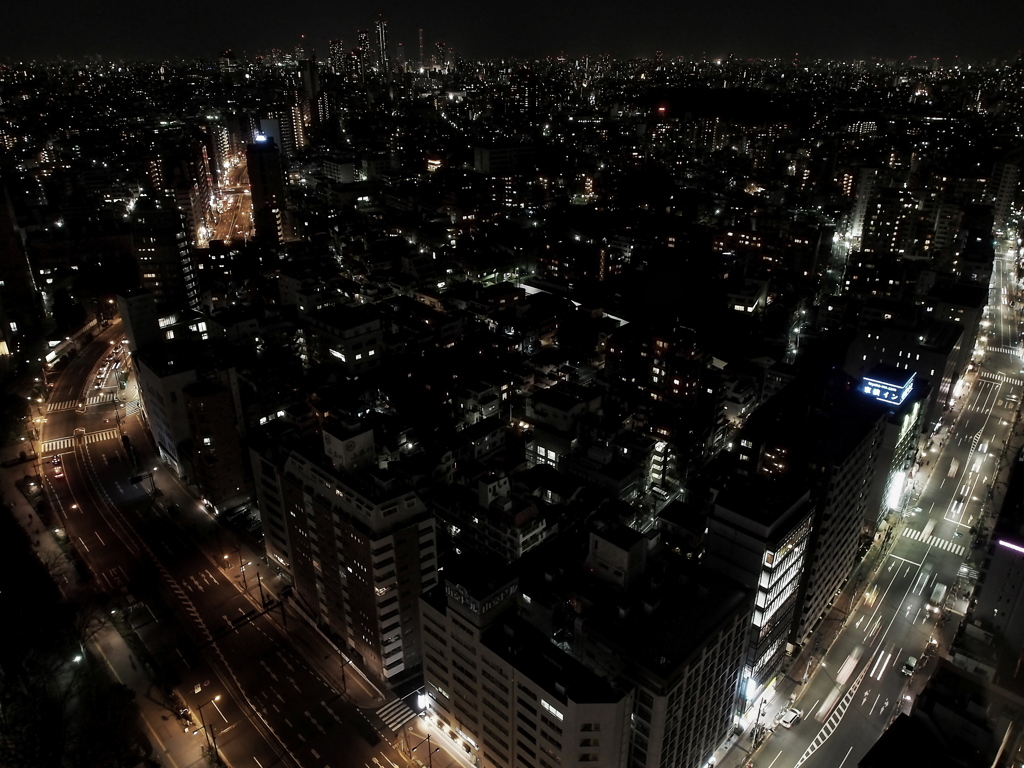 土曜の夜を眺めて