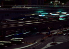 Station at night