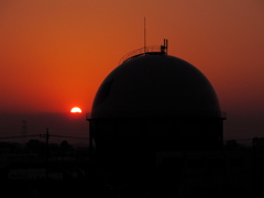 夕日でお化粧