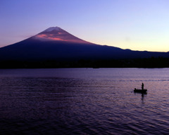  2010 11 06 河口湖の夕暮れ　ＲＢ６７　