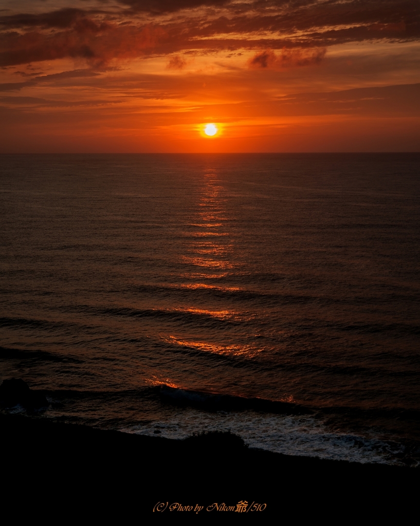 能登の夕日 