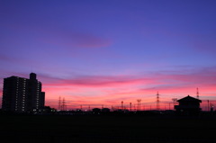 夕暮れ