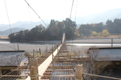 静岡　大井川の吊橋１