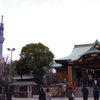 亀戸天神とスカイツリー
