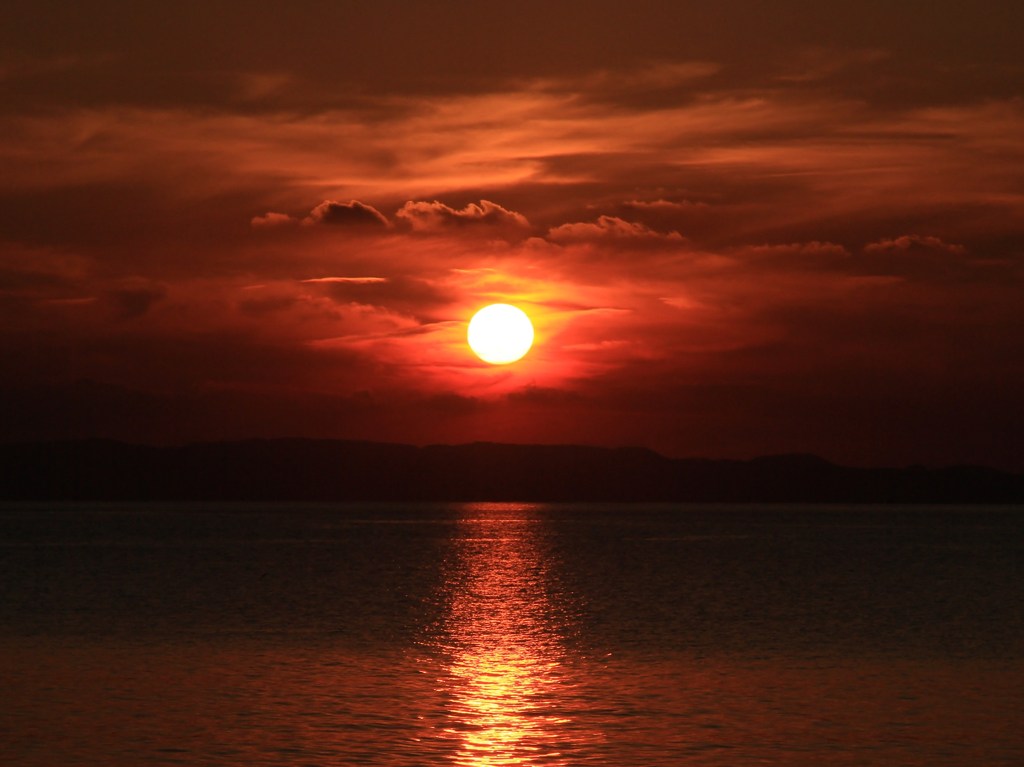 芥屋の夕日