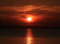 芥屋の夕日