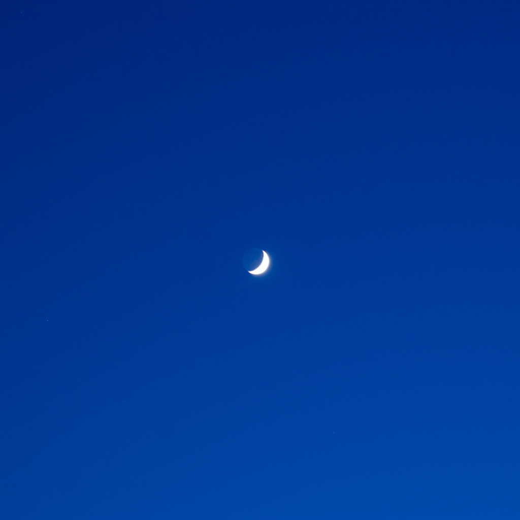 Blue Night One Moon