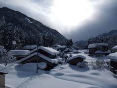 豪雪の朝