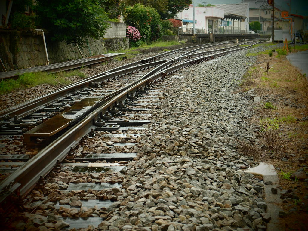 雨の島原線